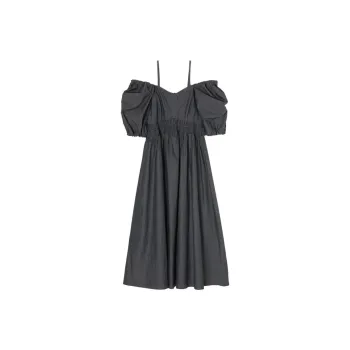 MOUSSY Short Sleeved Dresses Women's Black