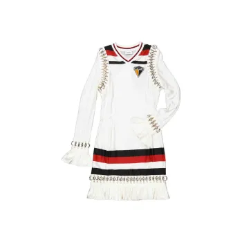 Burberry Long-Sleeved Dresses Women's White