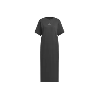 Adidas Word Short Sleeved Dress Women's Carbon Gray