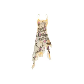Acne Studios Printed Strap Dress 'Multicolor/Yellow'