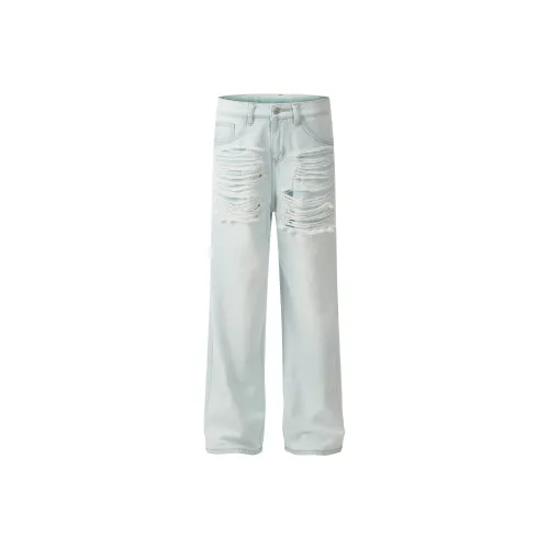 YUZHAOLIN Jeans Women's Light Cyan