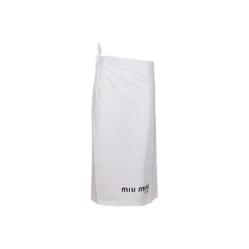 MIU MIU Casual Long Skirts Women's White