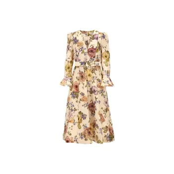 Zimmermann Long-Sleeved Dresses Women's Yellow