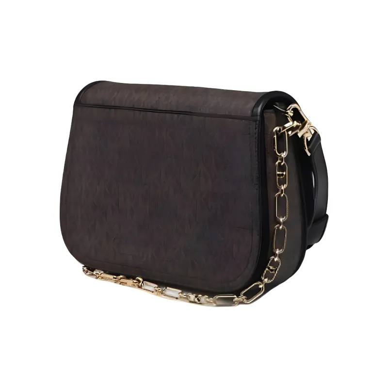 MICHAEL KORS PARKER Canvas Handbag, Shoulder Bag Medium Size Women's Black Umber-2