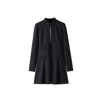 Udon House Long Sleeved Dress Women's Black