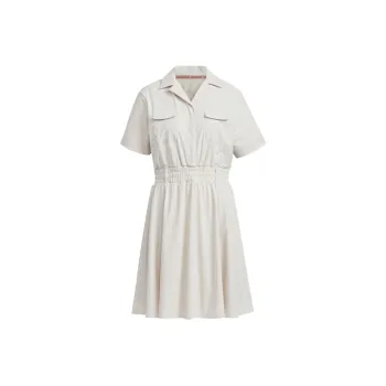 Adidas Beyond The Course Short Sleeved Dresses Women's Aluminum Oxide