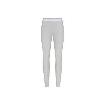 SKIMS FW24 Cotton Collection COTTON RIB LEGGING Leggings Women's Light Heather Grey Stripe/Ash Stone Grey Stripes