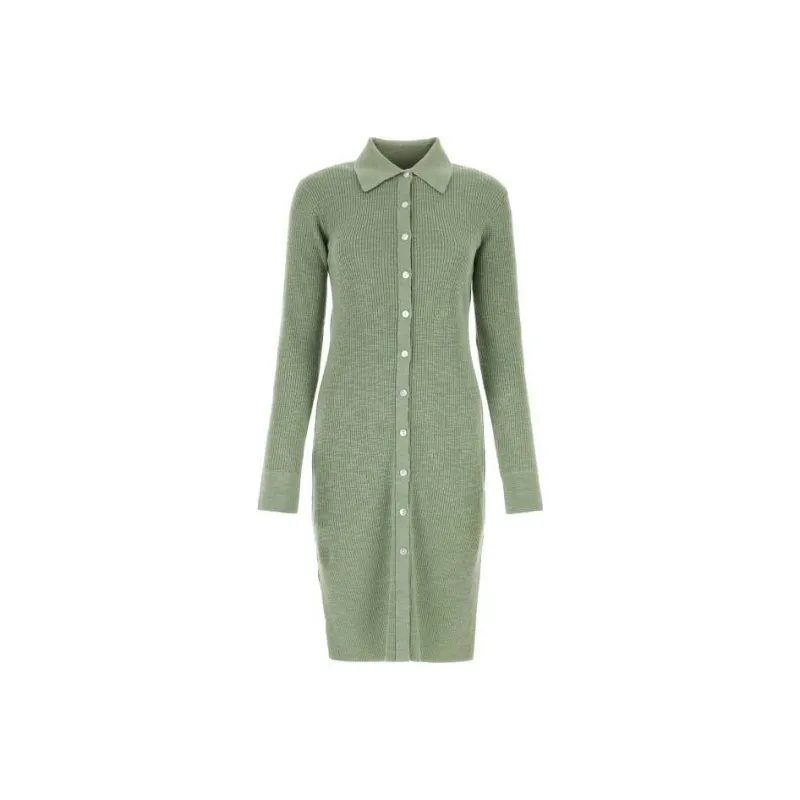 THEORY Long-Sleeved Dresses Women's Green-0
