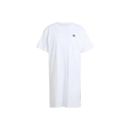 Adidas Originals Trefoil Dress Short Sleeved Dress Women's White