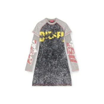 DIESEL D Buxt Q1 Layered Mini Dress