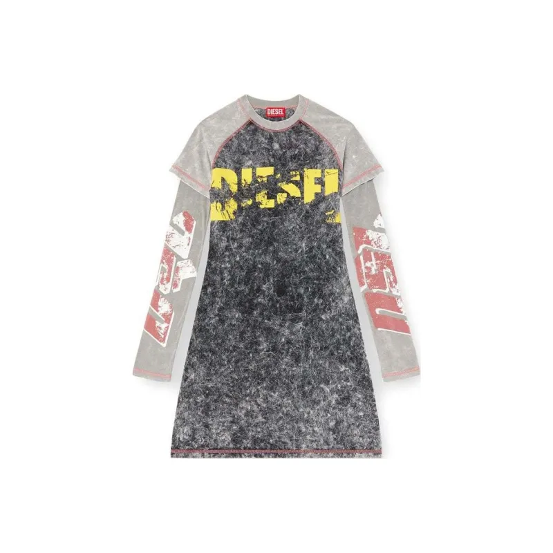DIESEL D Buxt Q1 Layered Mini Dress-0