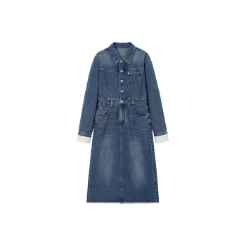 PEACEBIRD Long Sleeved Dress Women's