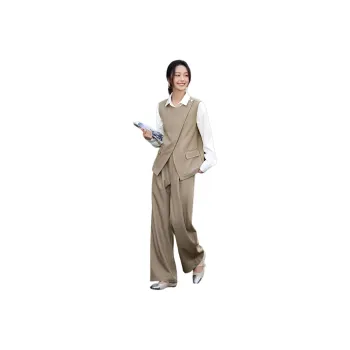 Mo Han Yi Mei Casual Suit Women's Light Khaki Green