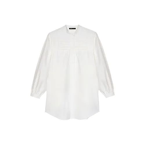 Maje Long-Sleeved Dresses Women
s White