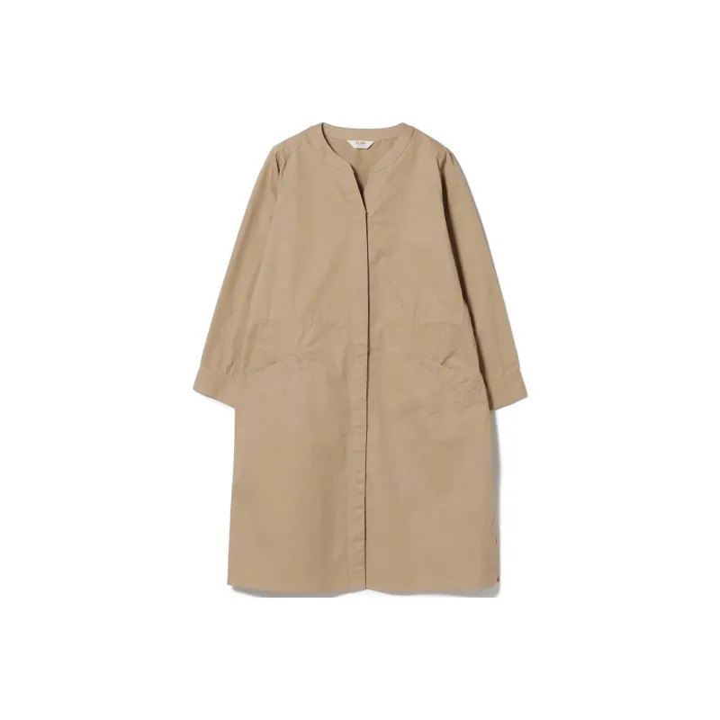 Beams Long Sleeved Dresses Women's Brown-0