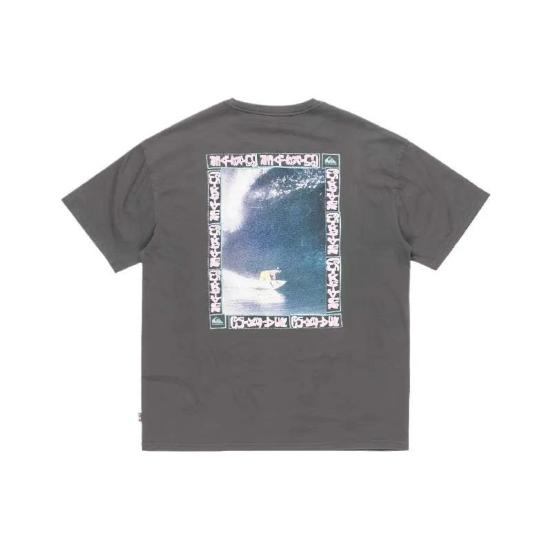 Quiksilver T Shirts Men Gray KRP0-1