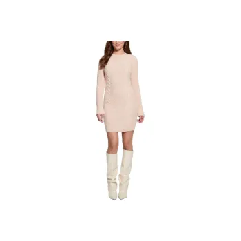GUESS Long-Sleeved Dresses Women's Beige