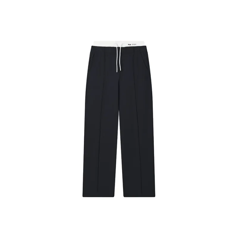 FILA EMERALD Knitted Sweatpants Women's Midnight Blue-0