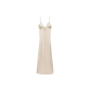 ZARA Slip Dresses Women's Frosted White