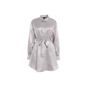 PINKO Belted Satin Mini Dress