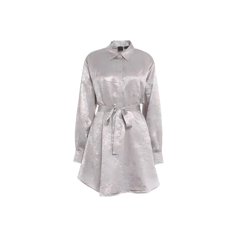PINKO Belted Satin Mini Dress-0