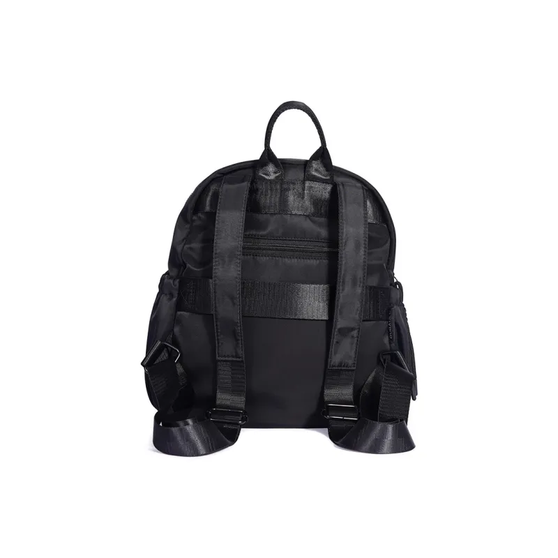 Dubaolu Fabric Backpack Medium Size Women's Black/Light Camel-3