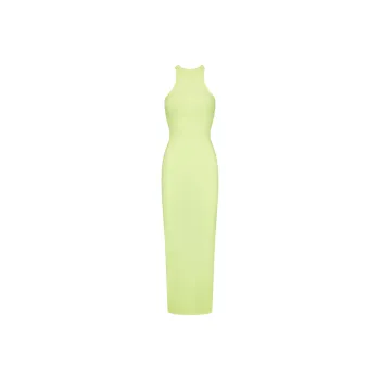 SKIMS SOFT LOUNGE LONG TANK DRESS Sleeveless Dress Women's LEMONADE/Lemon