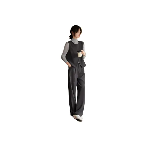 XWI Casual Suit Women's Dark Gray & Light Gray