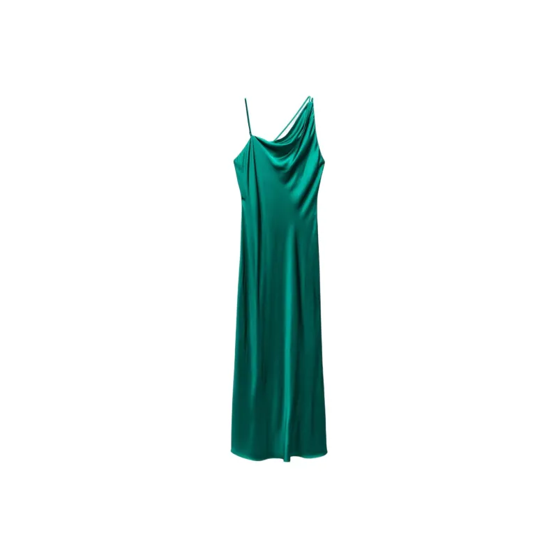 ZARA Slip Dresses Women's Emerald-0