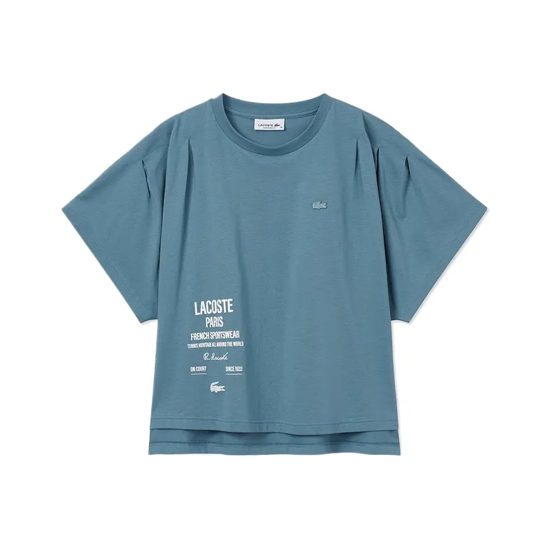 LACOSTE SS25 Batwing Sleeve T Shirt Women's-2