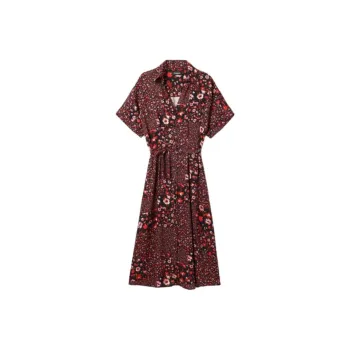 Desigual Short Sleeved Dress Women's Red