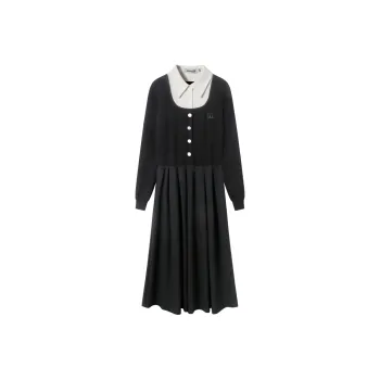 JESSYLINE Long Sleeved Dress Women's Black