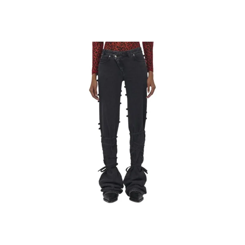 Alexander McQueen Tied Jeans-0