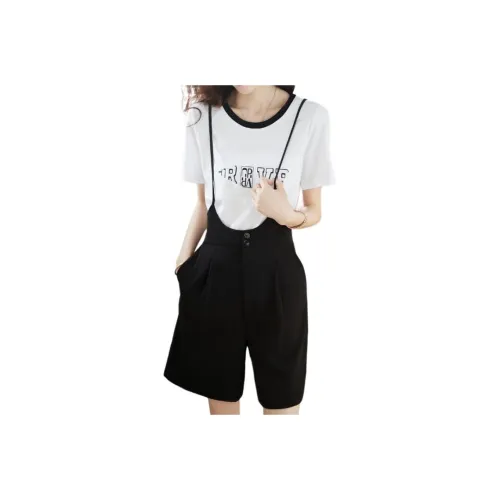 Mo Han Yi Mei Casual Suit Women's Black White