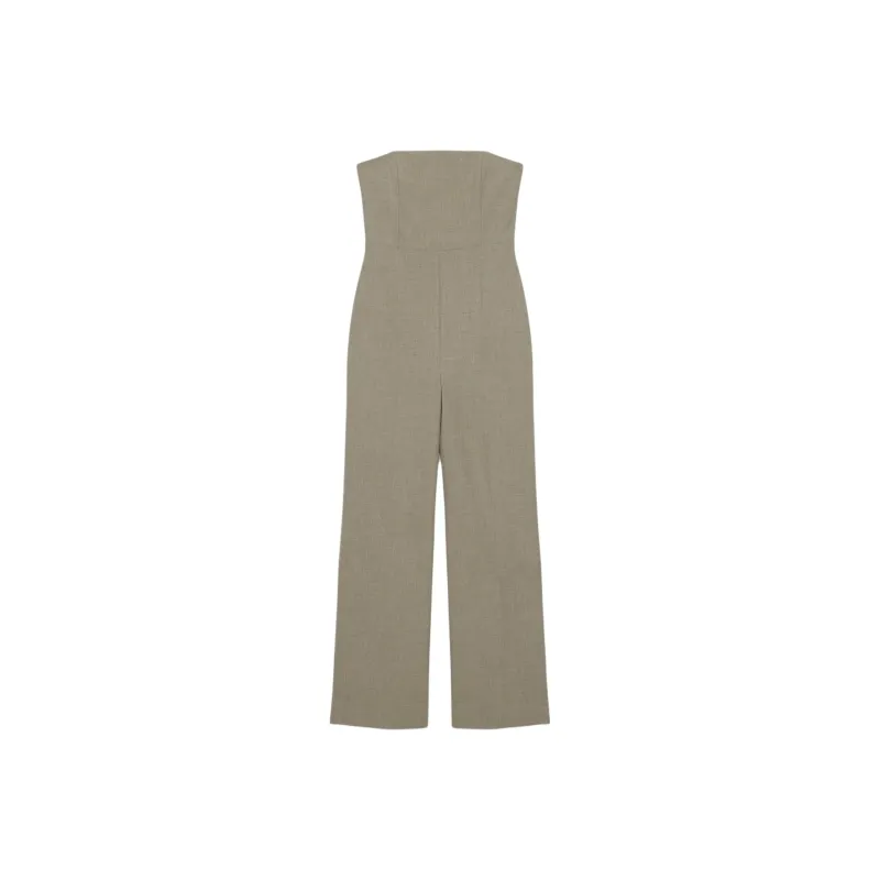 ARITZIA Wilfred Endless Jumpsuit Jumpsuit Women's Heather Nomad Taupe/Stone Nomad Gray Umber-0