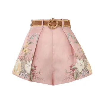 Zimmermann Waverly Floral print Linen Shorts