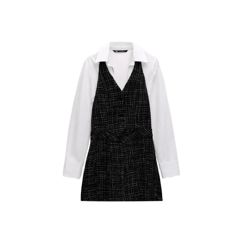 ZARA Long Sleeved Dresses Women's Black-0