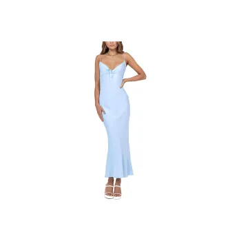 PRINCESS POLLY EMILY MAXI DRESS Slip Dresses Women's Blue