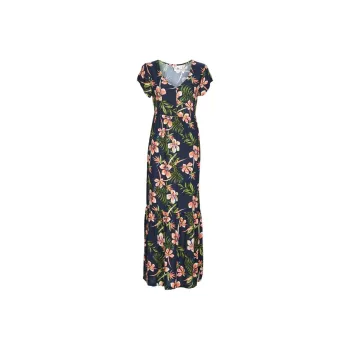 ROXY Short Sleeved Dress Women's Indigo