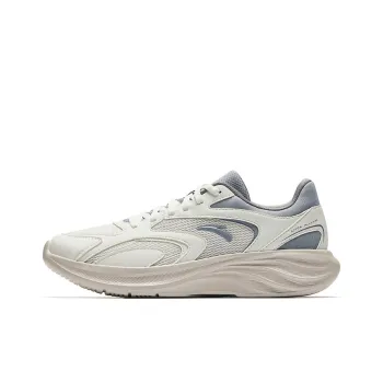 Anta Star Cloud 2 Slip Resistant And Breathable Low Top Casual Running Shoes Men's White Gray