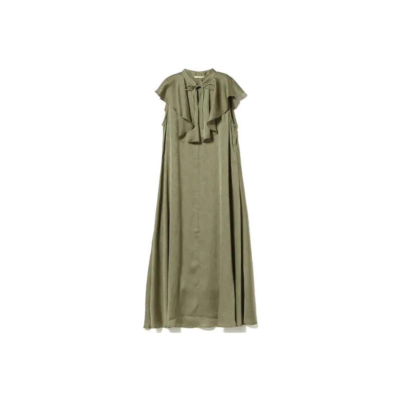 Beams Short Sleeved Dresses Women's Green-0