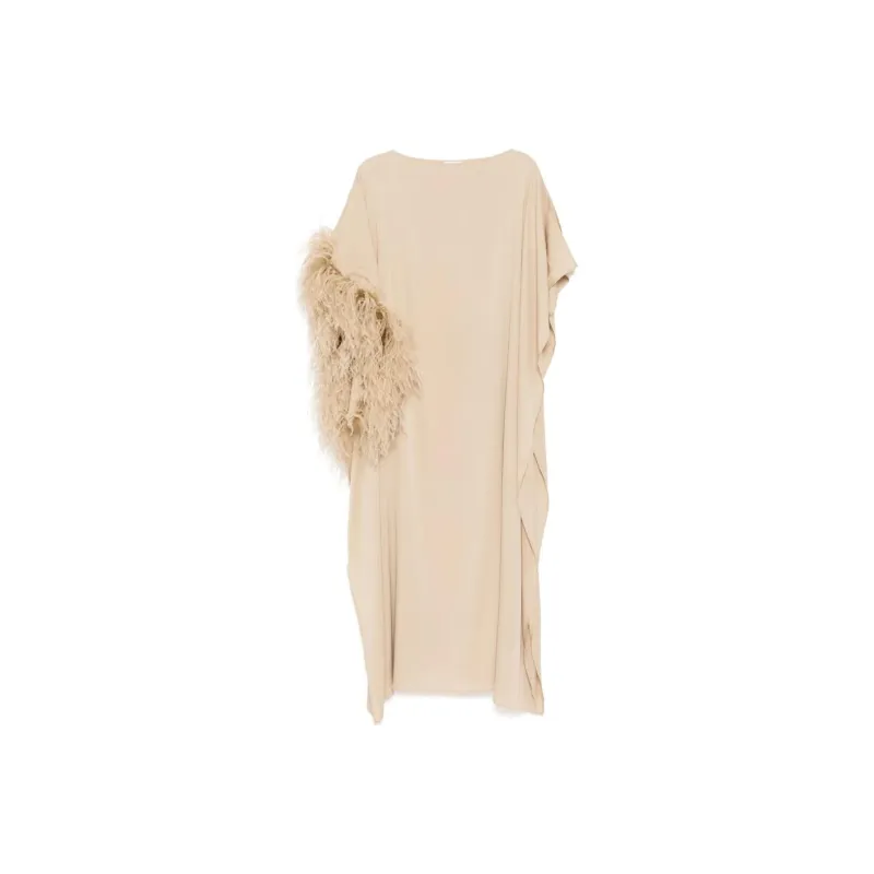 Ferragamo Faux fur Detail Dress-0