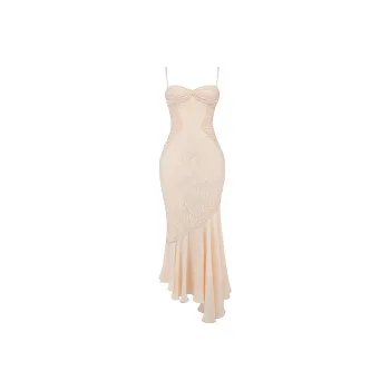 HOUSE OF CB FELICIA Slip Dress Women's Vanilla/Vanilla