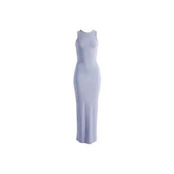 SKIMS SOFT LOUNGE SLEEVELESS LONG DRESS Sleeveless Dress Women's Slate/Stone Plate Color