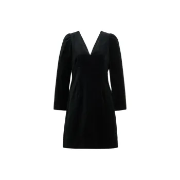 COACH FW24 Long Sleeved Dress Women's Black
