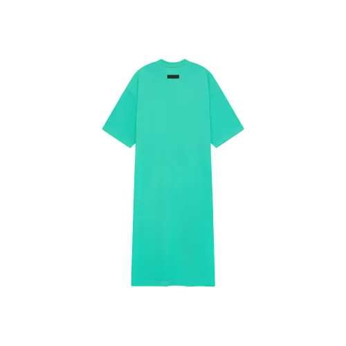 Fear Of God Essentials Logo print Crew neck T shirt Dress