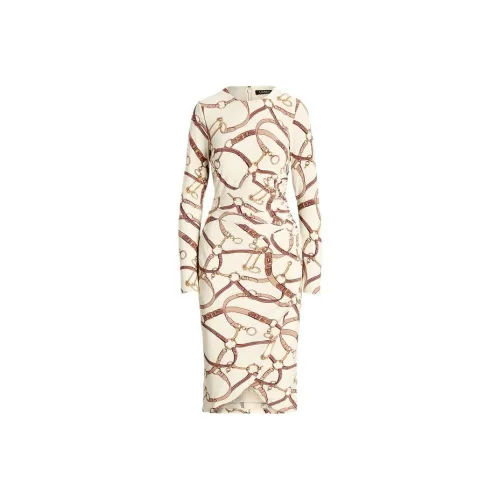 Polo Ralph Lauren FW23 Long-Sleeved Dresses Women's Beige