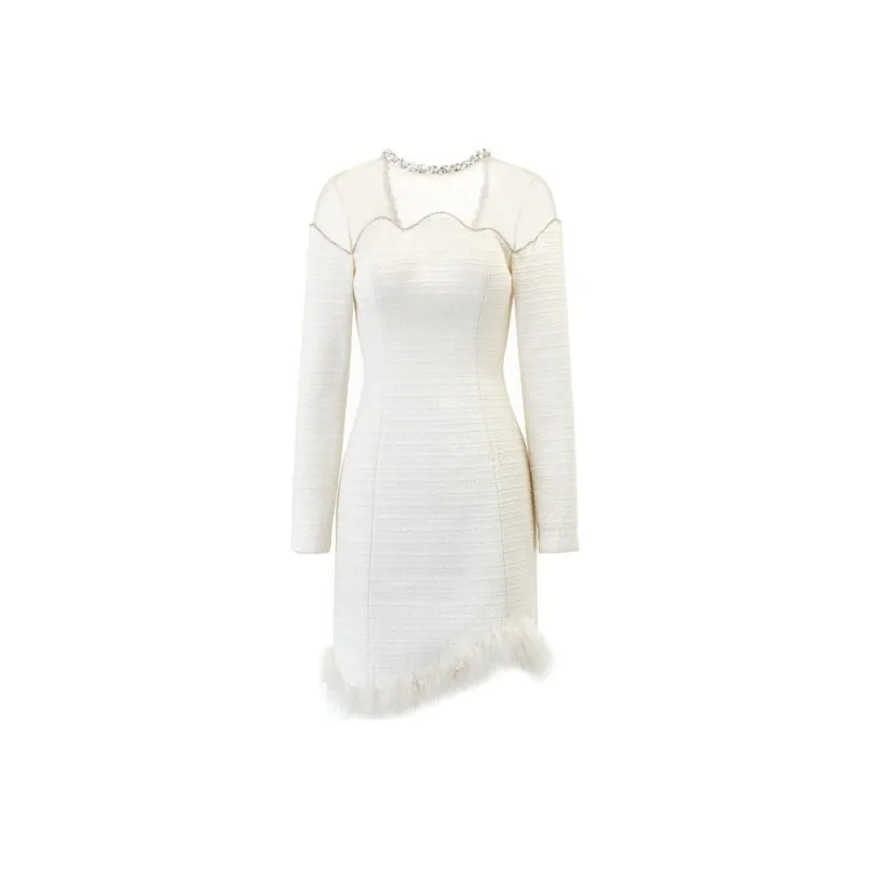 Misi Camii Long Sleeved Dresses Women's Ecru-0