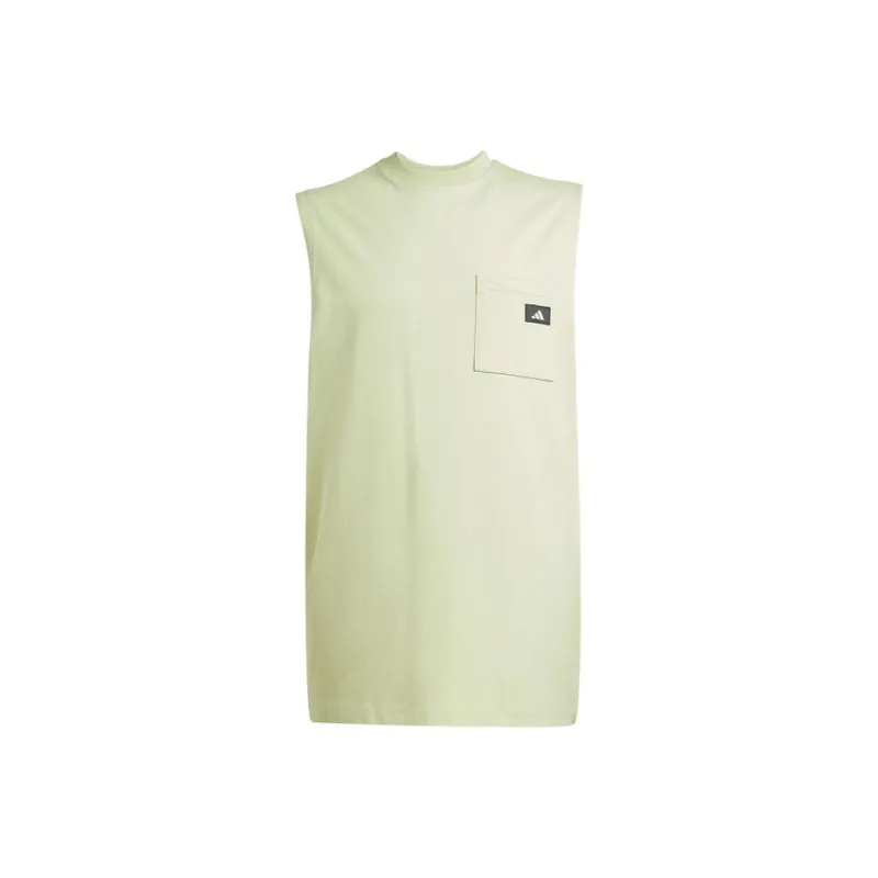 Adidas SS25 Basketball Jersey Men's Yellow Green-0
