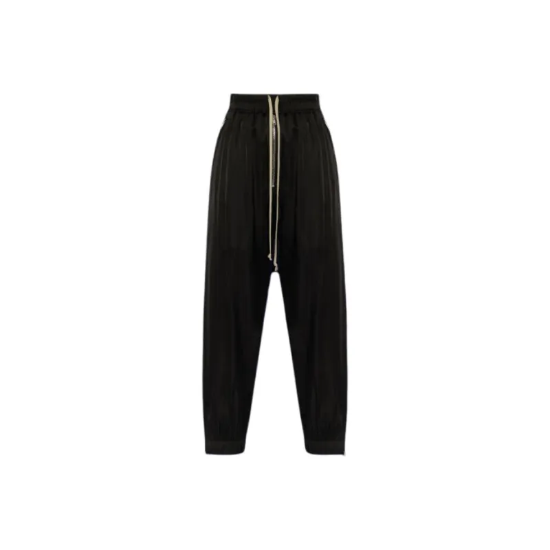 RICK OWENS Zipped Drawstring Trousers-0